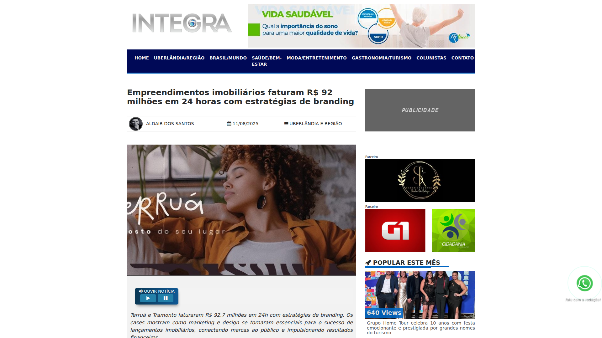 Noticia de Integranoticias