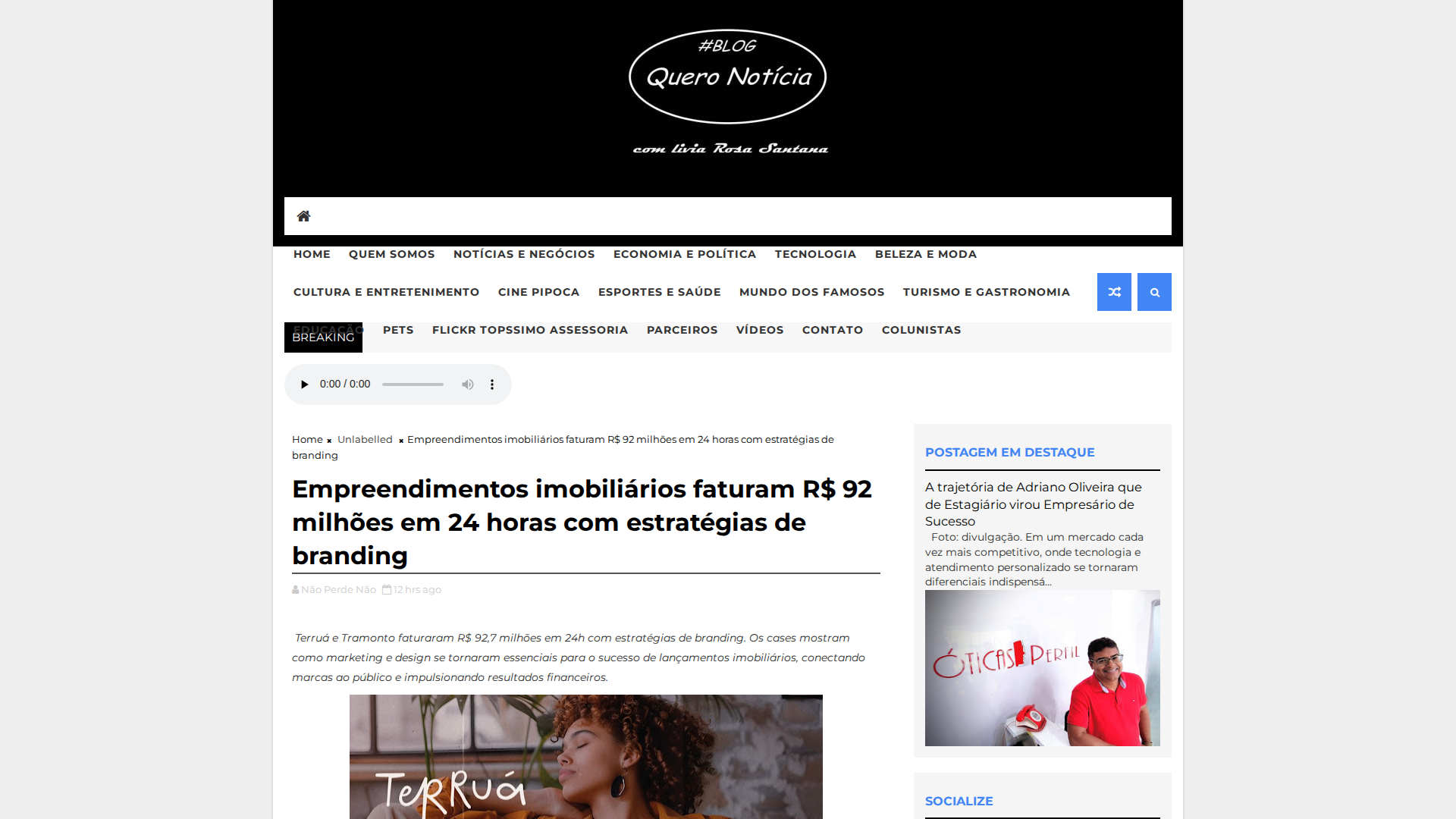 Noticia de Liviarosasantana