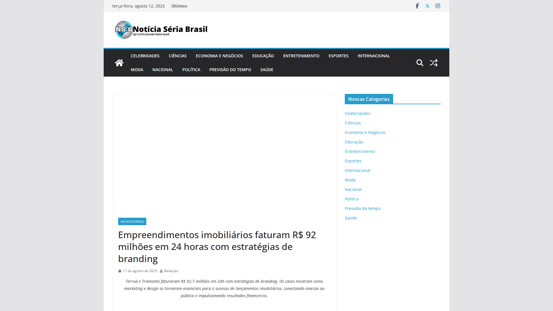 Noticia de Noticiaseriabrasil