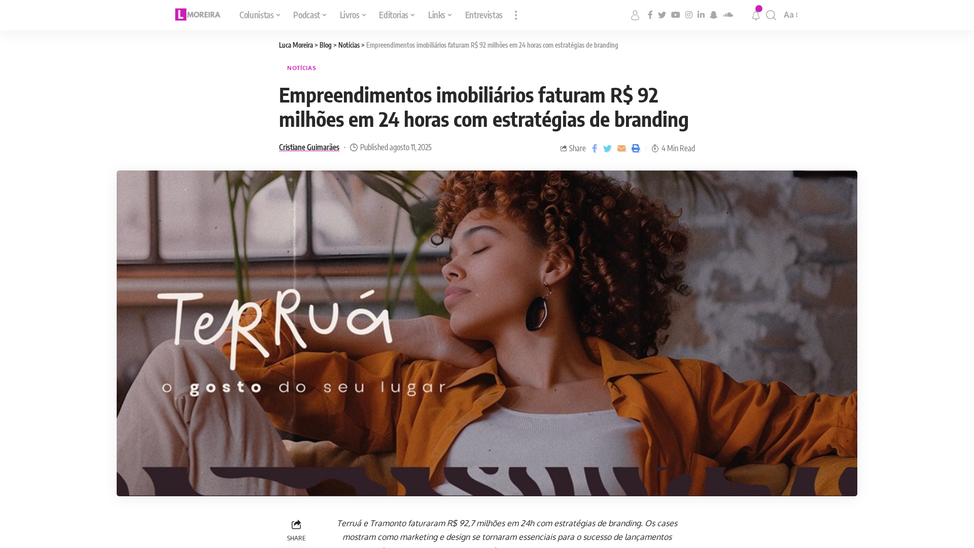 Noticia de Lucamoreira